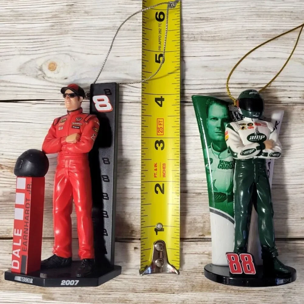 10 Vintage Nascar Christmas Tree Ornaments Dale Earnhardt Jr #8 Collection 2004